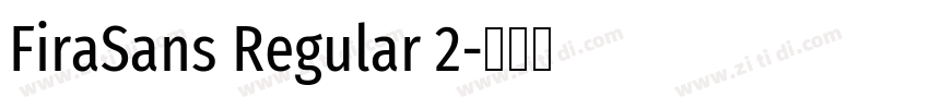 FiraSans Regular 2字体转换